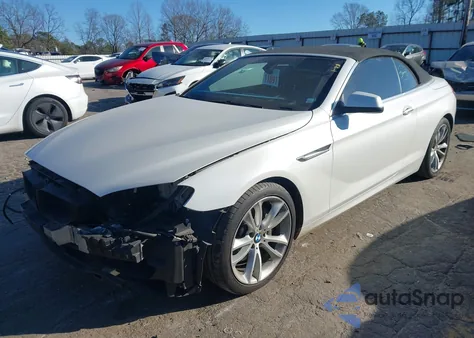 2015 BMW 640I из США, поврежденный, VIN WBALW7C50FD595992